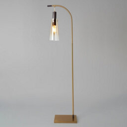 Litecraft Visconte Atrani Champagne With Ombre Shade Floor Lamp - thumbnail 3