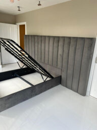 Stratus Interiors Expansa Extra Wide Hotel Style Panelled Bed Frame Cream - Non Storage - Superking - thumbnail 2