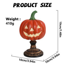 Pumpkin Lamp Halloween Night Light Usb Resin Tabletops, Orange Glow Tabletop Lamp For Bedroom Decor, Usb Powered - thumbnail 9