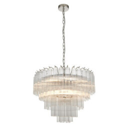 Luminosa Lighting Luminosa Toulouse 12 Light Multi Arm Lamp Ceiling Pendant Bright Nickel - thumbnail 7