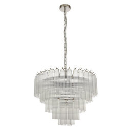 Luminosa Lighting Luminosa Toulouse 12 Light Multi Arm Lamp Ceiling Pendant Bright Nickel - thumbnail 6