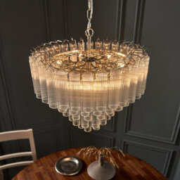 Luminosa Lighting Luminosa Toulouse 12 Light Multi Arm Lamp Ceiling Pendant Bright Nickel - thumbnail 5