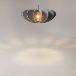 Luminosa Lighting Luminosa Cambio Modern Pendant Ceiling Light Black 1Xe27 Grey Shade - thumbnail 4