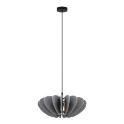 Luminosa Lighting Luminosa Cambio Modern Pendant Ceiling Light Black 1Xe27 Grey Shade - thumbnail 1
