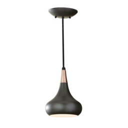 Elegant Dark Bronze 1 Bulb Ceiling Pendant Light With E27 Socket