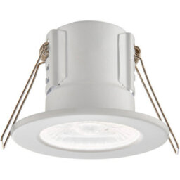 Tool-Less Recessed Bathroom Ip65 Downlight - 8.5W Cool White Led - Matt White - thumbnail 1