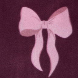 Ohs Bow Polar Fleece Soft Warm Throw Blanket - Burgundy - thumbnail 3