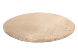RugsX Carpet Bunny Circle Macchiato Brown Imitation Of Rabbit Fur Circle 160 Cm - thumbnail 1