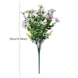 2 Pack 2 - Piece Bundle Of Artificial Flowers, Uv - Resistant Outdoor Plastic Greenery Plants For Indoor And Outdoor Use - thumbnail 6