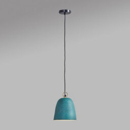 Valuelights Broden Contemporary Speckled Green Dome Ceiling Pendant Light Fitting - Complete With 4W Led Filament Bulb 2700K - thumbnail 2