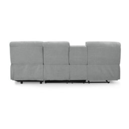 Home Detail Jacob 3 Seater Manual Recliner Sofa With Right Hand Chaise, Light Grey Linen - thumbnail 6
