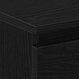 Berkfield Bedside Cabinet With Drawers Black Oak 30X30X40 Cm - thumbnail 9