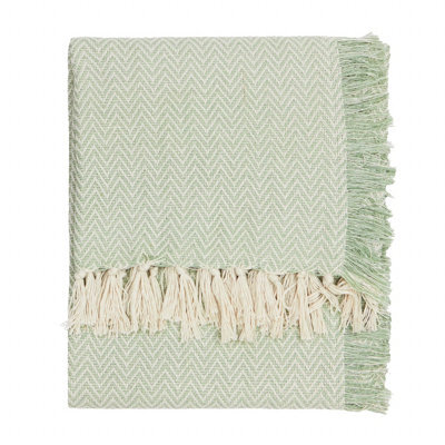 Yard Wisley Woven Outdoor Throw, Leaf Green, 130 X 180Cm - image 1