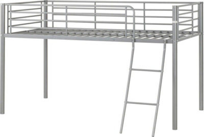 Seconique Kora Mid Sleeper Metal Bed Frame In Silver Finish Fits 3Ft Single Mattress - image 1