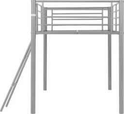Seconique Kora Mid Sleeper Metal Bed Frame In Silver Finish Fits  3Ft Single Mattress - thumbnail 2