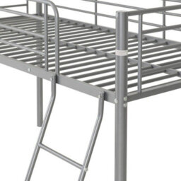 Seconique Kora Mid Sleeper Metal Bed Frame In Silver Finish Fits  3Ft Single Mattress - thumbnail 3