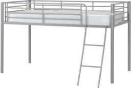 Seconique Kora Mid Sleeper Metal Bed Frame In Silver Finish Fits  3Ft Single Mattress - thumbnail 5