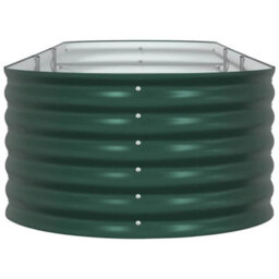 Berkfield Garden Raised Bed Green 320 X 80 X 44 Cm Steel - thumbnail 7