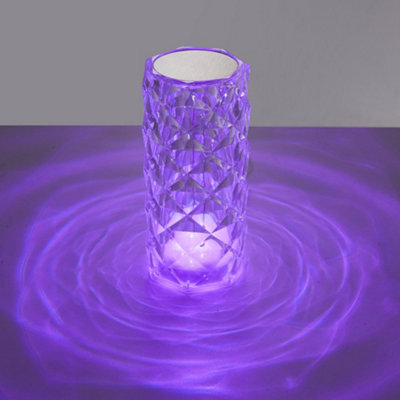 Thehotsale Acrylic Crystal Diamond Rgb Dimmable Led Table Lamp With Remote Control, 16Cm H - image 1