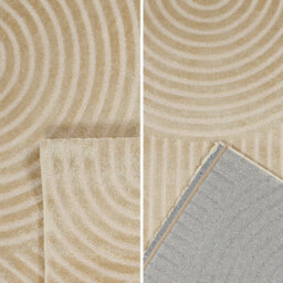 Sweeek - Indoor Rug With Beige Arches Pattern 120 X 160 Cm - Brad - thumbnail 1
