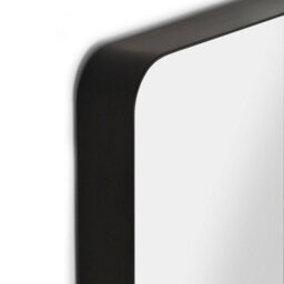 Julian Bowen Jaya Black Wall Mirror, Metal Frame, Rectangular, Wall Mounted, Horizontal Or Veritcal, 70 X 50 X 4Cm - thumbnail 4