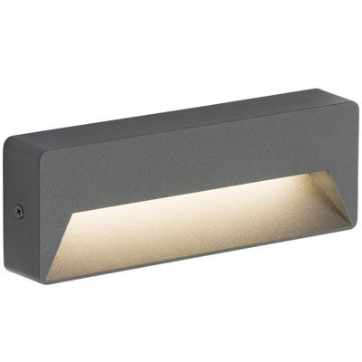 Knightsbridge Rwl5A Outdoor Ip54 5W Led Guide Light In An Anthracite Finish