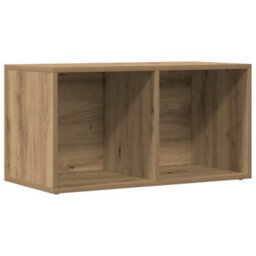 Walplus Lp Storage Box Artisan Oak 69.5X34X36 Cm Engineered Wood - thumbnail 2