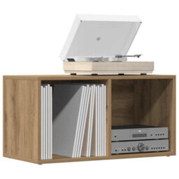 Walplus Lp Storage Box Artisan Oak 69.5X34X36 Cm Engineered Wood - thumbnail 3