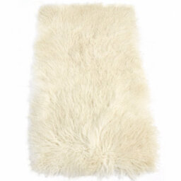 Fenland Sheepskin Fenland Luxury Mongolian Real Lamb Rug - Natural (120 Cm X 60 Cm) - thumbnail 2