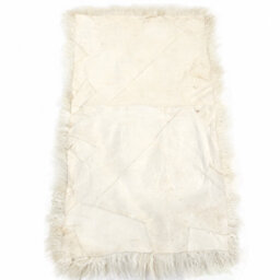 Fenland Sheepskin Fenland Luxury Mongolian Real Lamb Rug - Natural (120 Cm X 60 Cm) - thumbnail 3