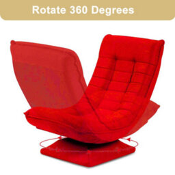 Hygrad Built to Survive Swivel Armchair Chair, 5-Fold Adjustable Lazy High Lounge Chair, Folding Swing Chair 360-Degree Rotatable With Adjustable Backrest - thumbnail 6