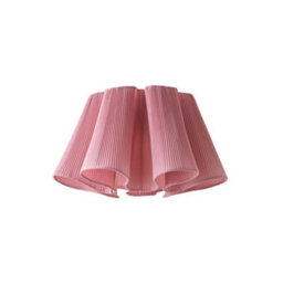 Valuelights Jemima Pink Pleated Scalloped Easy Fit Lamp Shade With Bulb - thumbnail 7