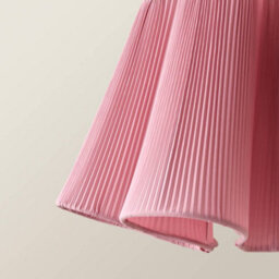 Valuelights Jemima Pink Pleated Scalloped Easy Fit Lamp Shade With Bulb - thumbnail 4