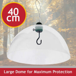 Spares2Go Squirrel Baffle Dome Bird Feeding Station Feeder Guard (Complete Kit With Hanging Hook And Loop) - thumbnail 6