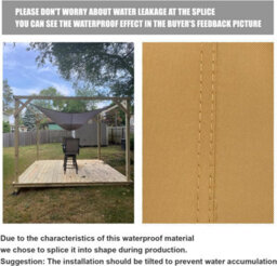 Beige 2X4M Rectangular Shade Sail Waterproof Uv Resistant - thumbnail 7