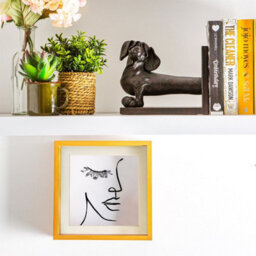 "Nicola Spring 8 X 8"" Deep Photo Frame - Light Wood/ivory Mount - 3D Deep Box Picture Frame Display Case (22.5 X 22.5Cm)" - thumbnail 5
