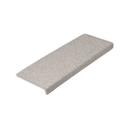 Floordirekt Sisal Look Self Adhesive Edged Soft Sisal Stair Tread Mat For Indoor Stairs Rectangular Silver 23.5 X 65 Cm - thumbnail 1