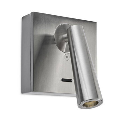 Luminosa Lighting Luminosa Gamma Led Wall Reading Light Satin Nickel 175Lm 2700K - image 1