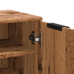 Berkfield Shoe Cabinet Old Wood 59X35X100.5 Cm Engineered Wood - thumbnail 8