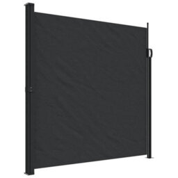 Walplus Retractable Side Awning Garden Sun Shade Canopy Gazebo For Back Door, Porch, Patio Black 200X600 Cm - thumbnail 2