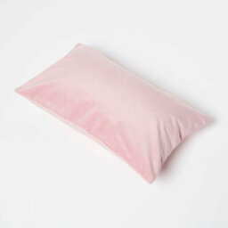 Homescapes Pink Velvet Cushion, Bolster 30 X 50 Cm - thumbnail 6