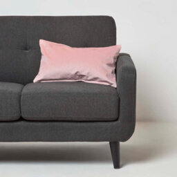 Homescapes Pink Velvet Cushion, Bolster 30 X 50 Cm - thumbnail 2