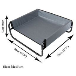 Actiaspet Elevated Pet Dog Medium Bed Cat Raised Sides Camping Cot Indoor Outdoor Waterproof - thumbnail 2