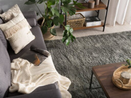 Beliani Shaggygy Rug Evren Dark Grey 200 X 300 Cm - thumbnail 2