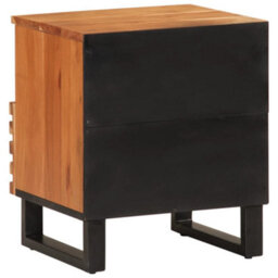 Berkfield Bedside Cabinets 2 Pcs 40X33X46 Cm Solid Wood Acacia - thumbnail 6