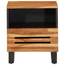 Berkfield Bedside Cabinets 2 Pcs 40X33X46 Cm Solid Wood Acacia - thumbnail 4