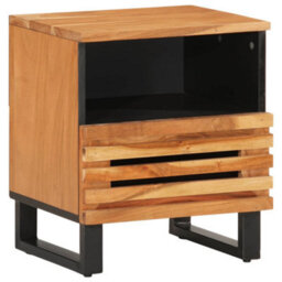 Berkfield Bedside Cabinets 2 Pcs 40X33X46 Cm Solid Wood Acacia - thumbnail 2