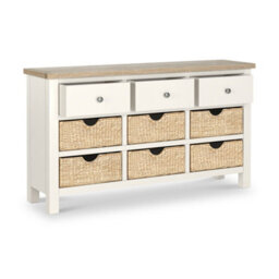 Farro Basket Coconut White 9 Drawer Chest - Fully Assembled - By Roseland Furniture - thumbnail 5