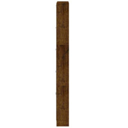 Walplus Shoe Cabinet Smoked Oak 59X17X169 Cm Engineered Wood - thumbnail 7