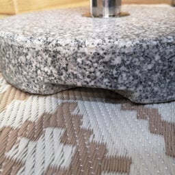Samuel Alexander 25Kg Round Granite Garden Parasol Or Umbrella Base Weight Stainless Steel Pole - thumbnail 6